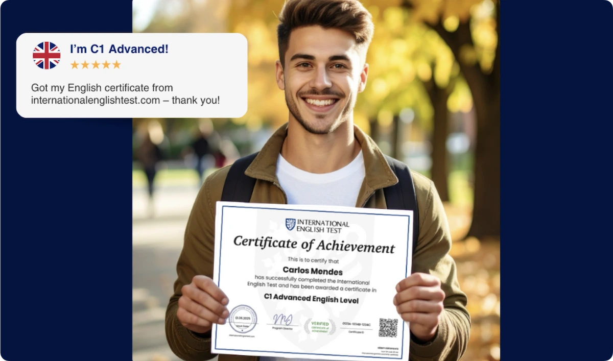 Test English Level Online & Get a CEFR Certificate Test English Level Online & Get a CEFR Certificate